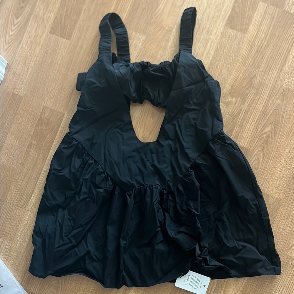 Black Halter Cut Out Mini Dress